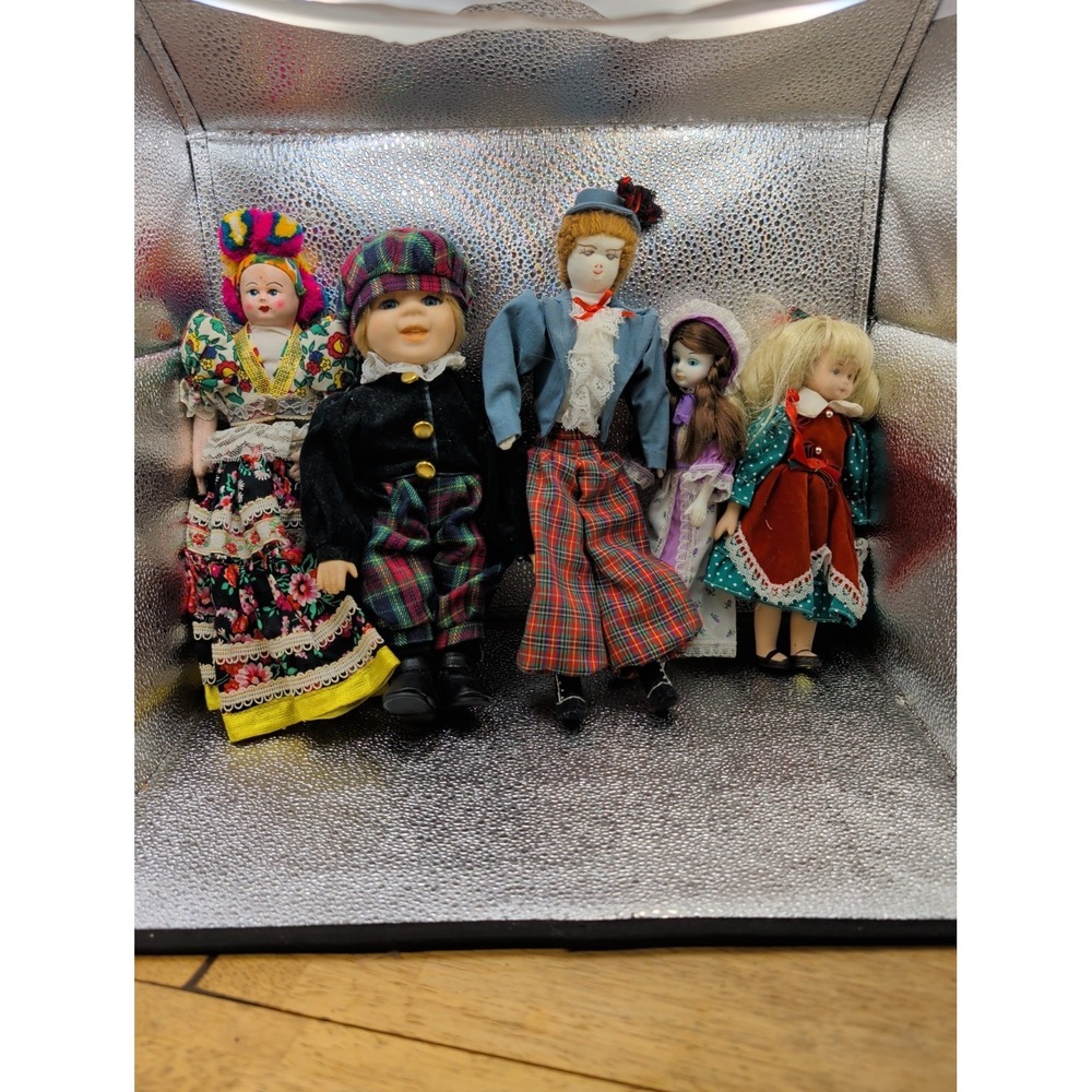 Lot Of 5 Vintage Dolls Variety‎ of Style, Size and Condition Porcelain Hungarian